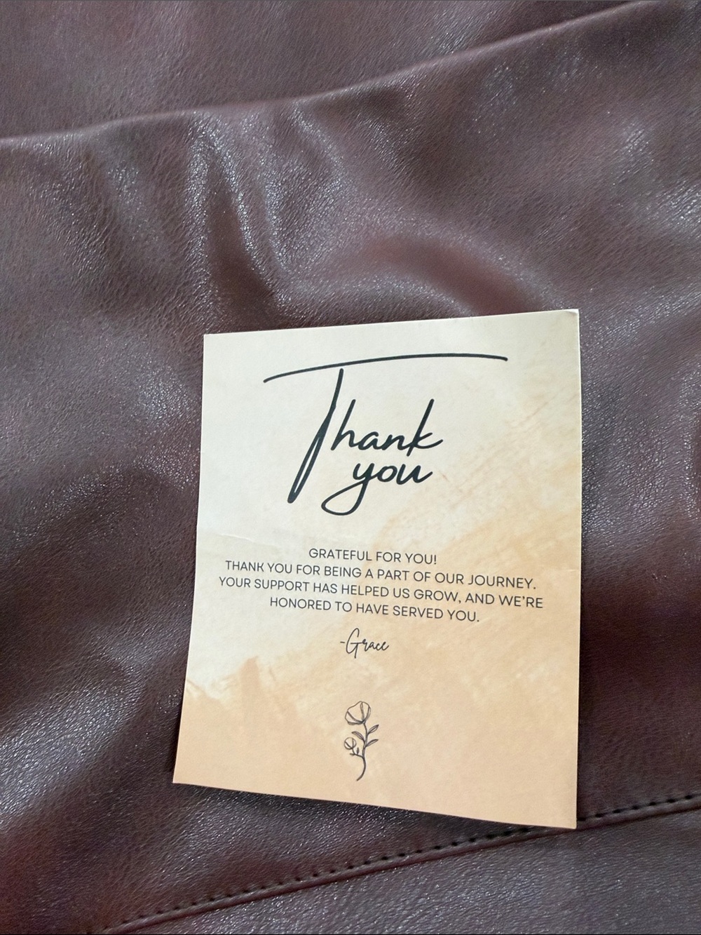 Everyday Leather-Feel Tote Bag in Deep Burgundy - Picture 10 of 10